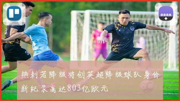 热刺若降级将创英超降级球队身价新纪录高达803亿欧元
